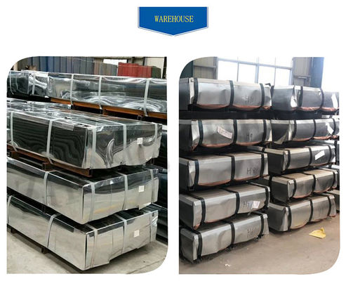 Galvanisierte Dachplatte für Gebäude Prime 0,45 mm/0,48 mm Dicke Ausdehnung Breite 1000 mm Decoiling-Verarbeitung Service