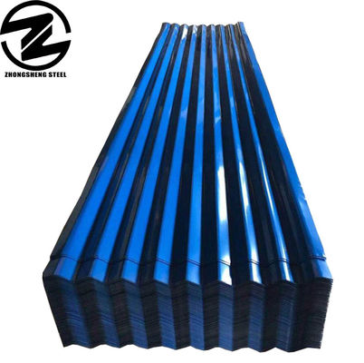 0.45mm Dicke PPGI Walzmetall-Dachfliesen RAL Blaue Welle für das Dach Oberstärke Stahlplatte