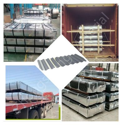 28 Gauge Galvanisiertes Wellstahlblech 5,8m Länge Z61-Z90 Beschichtung GI Dachbeläge Stahlblech mit ASTM-Standard