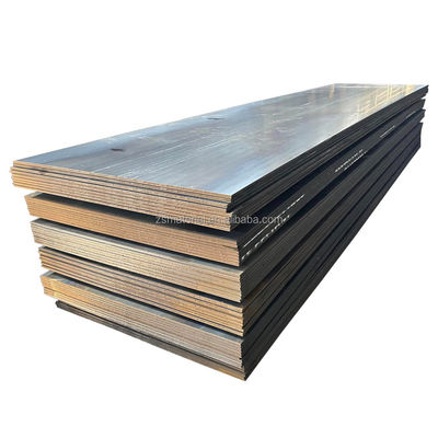 Nichtlegierte Q235B Warmgewalzte leichte Stahlplatte S355JR Kohlenstoffstahlplatte mit stumpfer Oberfläche