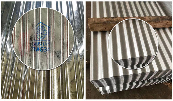 Dachfliesen 26 Gauge 22 Gauge 1,2 mm Dicke Verzinkte Bleche Metalldachbleche mit SASO-Zertifikat