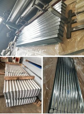 Dachfliesen 26 Gauge 22 Gauge 1,2 mm Dicke Verzinkte Bleche Metalldachbleche mit SASO-Zertifikat