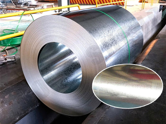 JIS-Standard-Großspangelstahlspule Z275 mit 0,35 mm Dicke und 3-8 Tonnen Spulengewicht