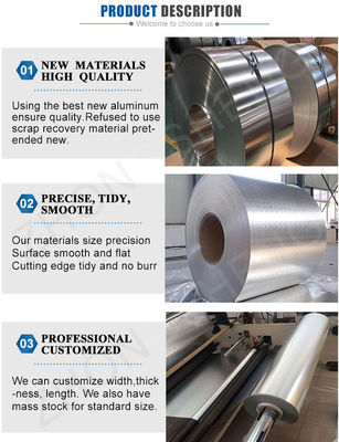 1200 Aluminium-Spule mit regelmäßigen Spangeln, galvanisierter Beschichtung und 0,3 mm, 1,0 mm, 0,8 mm Dicke