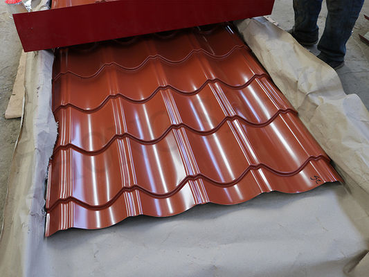 RAL 9047 RAL 9002 Metall-Dachplatten mit 8-30/5-30um Primer-Beschichtung und SASO-Zertifikat