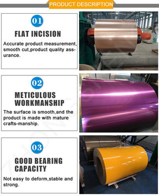 Farbbeschichtete Aluminium-Spule für Bauwerke 6000 7000 0,8 mm 1,0 mm Dicke angepasste Farboberfläche