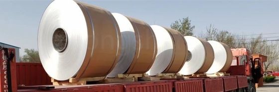 Aluminiumgehalt in Lebensmittelqualität von 55% 304 316 0,5 mm Dicke Spiegel-Aluminiumspulen für das Schneiden von Blättern