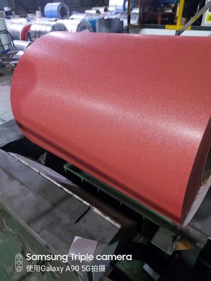 Kundenproben Farbe Dauerhafte Faltenoberfläche Vorlackiert Galvanisiert Kaltgewalzt Technik PPGL PPGI Stahlspule für Produkte