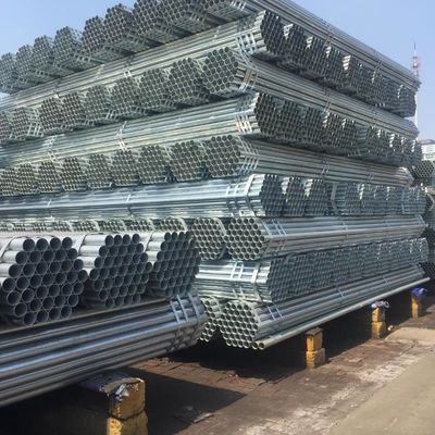 Gasrohr 0,8 mm 1,2 mm 1,5 mm Dicke 37 mm Verzinktes rundes Stahlrohr 6,4 M Länge für das Gasverteilnetz