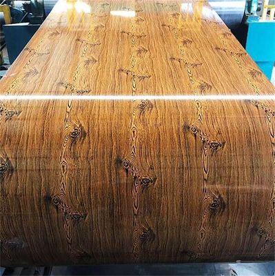 3D Holzblumenmuster 0,35 mm 0,45 mm Farbbeschichtung PPGI vorgefärbte Stahlspule Spulen für Dekoration Alle RAL-Farboptionen