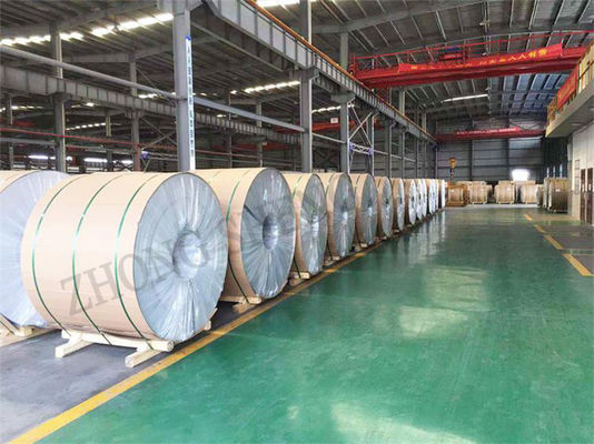 Rundrolle 78 mm 15 Zoll Aluminiumspirale für Rinnen ASTM 8011 Silberbeschichtete Aluminiumstreifen Klasse A1050
