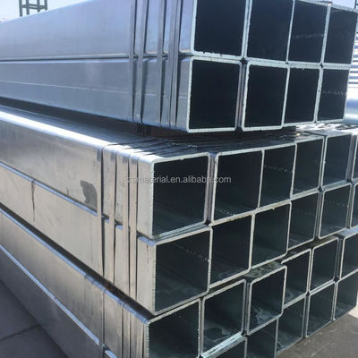 ERW Stahlquadratrohr Standardgrößen Zink beschichtet galvanisierte Stahlrohr 4&quot; Langrohr für Nichtlegierung bei FOB CIF EXW CFR