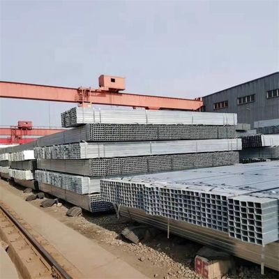ERW Stahlquadratrohr Standardgrößen Zink beschichtet galvanisierte Stahlrohr 4&quot; Langrohr für Nichtlegierung bei FOB CIF EXW CFR