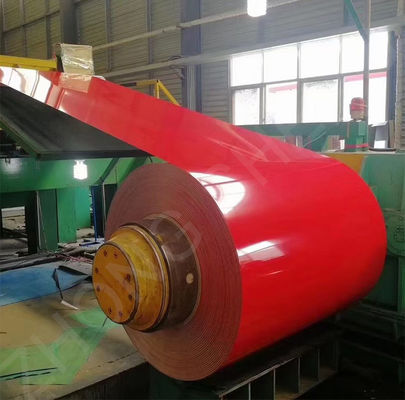 Regelmäßiges Spangelgrasmuster PPGI PPGI Galvanisierte Stahlspule Vorfarbe Farbbeschichtete Stahlspule mit 3-5 Tonnen Spulengewicht