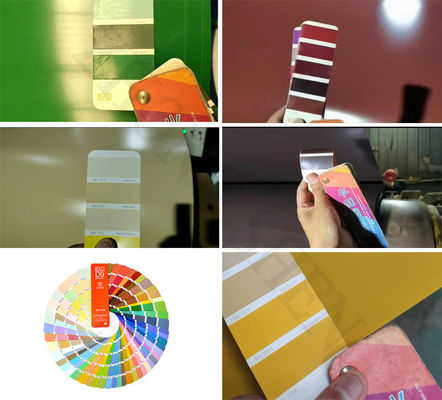 GI Zink Eisen Farbroll Galvalume Muster Farbe Beschichtet Aluminium Vorbemalte PPGL Farbspirale für Kunden Muster Farbe