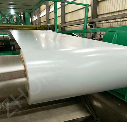 Technik Kaltgewalzte PPGI Doppelfarbe gi Eisenfolie Spirale z40 Lackierung 15/20 RAL9001 Verzinkte Stahlspirale für Dachdecken
