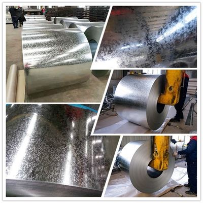 Technik Kaltgewalzt auf Basis monatlicher Verkäufe von 10 000 Tonnen 40 g Zink 0,45*914 mm Regular Spangle GI Verzinkte Stahlspule
