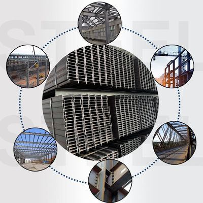 H-Band Q355B 75x75-Abschnittsbalken mit einer Webdicke von 5-16 mm und einer Webbreite von 100-900 mm