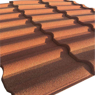 Wasserdichte Villa Sand überzogen Metalldachplatten für Dachlösungen in den Philippinen