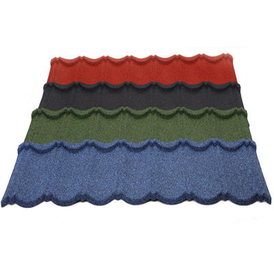 2.7kg/pcs Naturalstil Farbiger Steinbeschichteter Stahl Schindeln Dachblech für Villa-Baustoff