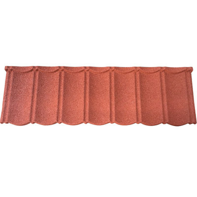 Farbsteinbeschichtete Metalldachfliesen für Gebäude in Nigeria 2,7 kg/Stück 0,4 mm Aluzinz-Dachbleche 1340mm*420mm