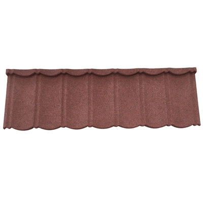 2.7kg/pcs Warme mehrfarbige Dachplatte Steinbeschichtete Dachfliesen für modernes Haus