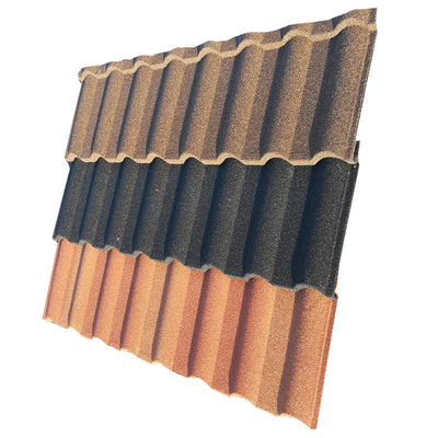 Steinbeschichtete Dachplatte in klassischem Design und Materialien für Gebäude