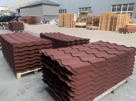 Leichtgewichtige Steingeschichtete Metalldachfliesen Mit eigener Farbe