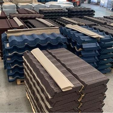 Leichtgewichtige Steingeschichtete Metalldachfliesen Mit eigener Farbe