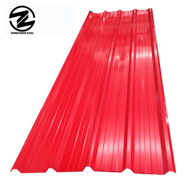 600-1100mm Breite Vollharter Trapez 0,25mm Dicke Stahlfliesen Wellstahl Standardhöhe der Farbe Dach pro Blatt