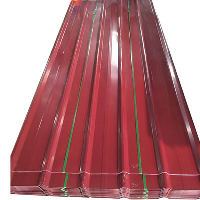 Standardhöhe Farbe Dach pro Blatt 0,25 mm Dicke Trapezfarbige Stahlfliese mit Z61-Z90 Beschichtung erschwinglich und langlebig