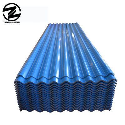 Standardhöhe Farbe Dach pro Blatt 0,25 mm Dicke Trapezfarbige Stahlfliese mit Z61-Z90 Beschichtung erschwinglich und langlebig