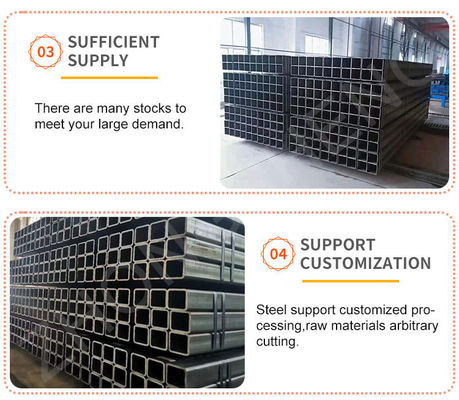 API Pipe Prime ASTM 50 x 50 Quadratrohr für Carports Quadratverzinktes Rohr und 1-6m Länge