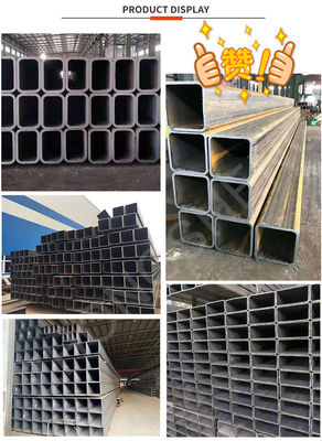 Herstellung von ASTM 100 x 100 x 4 mm MS-Quadratrohr mit 6 m Länge und leicht geöltem