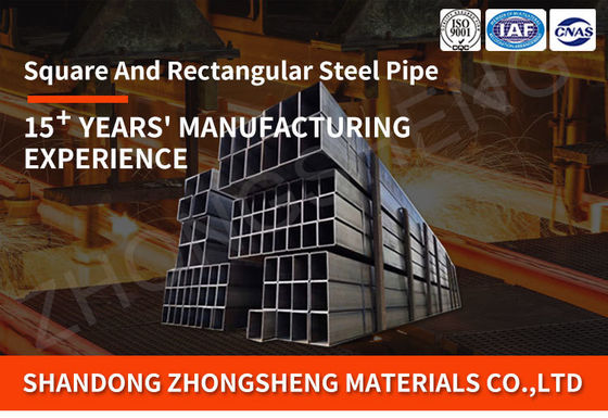 Chemische Düngemittelröhre Perfekte Verarbeitungsleistung mit 1,5 8,18 mm Dicke 12X12 2,5x2,5 Hot Dip Steel Square Tube