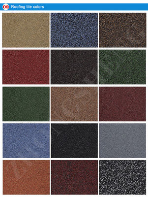 Rohstoff PVC ASA Beschichtung Bindung Farbige Steinkleidung Dachfliesen für modernes Design Sonne Terrakotta Metalldachsystem