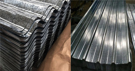 Stärke Stahlplatte 0,4 mm Dicke Aluminium Zink-Dachplatte Klares Zink Transparentes Wellbelagertes Dachplatten für spezielle