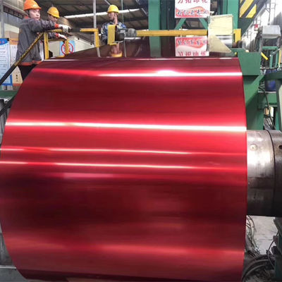 Nichtchromatisch passivierte GB/T-Standard 0,25-0,8MM Dicke PPGI Farbstahlspule DX51D Z RAL 3019 RAL 3020