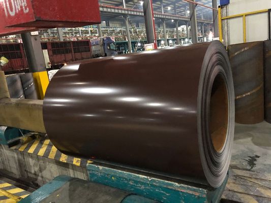 15/5 Mikronen Garantie Farbe Beschichtung Schokoladebraun Farbe 0,47*914mm Größe Vormalte PPGI Stahlspule für Dicke 0,12-1mm
