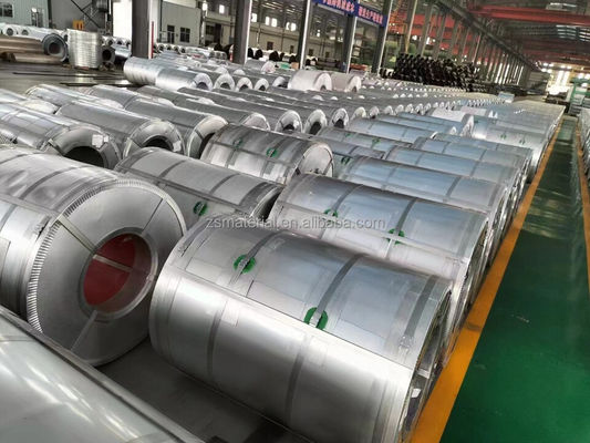 Heißgetränkte GI galvanisierte Stahlspule mit 30-275 g/m2 Zinkbeschichtung und garantiert 0,48*1000 mm Größe Big Spangel DX51D 80g