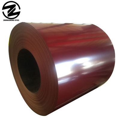 600-1250 mm Breite Farbspulen Beschichtung Farbbeschichtete Stahlblechspulen in RAL-Farbe für Produkte