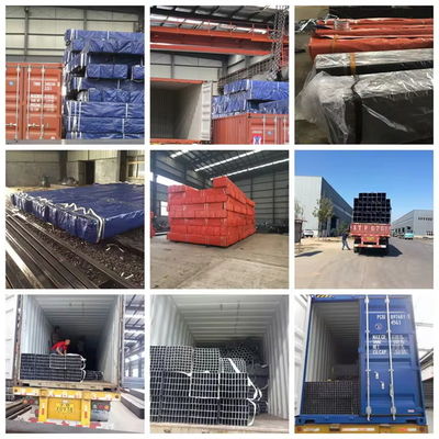 Professionelles Gerüst Q235 120x120mm Größe 6m Länge GI Verzinktes Quadratrohr für Bauwerke