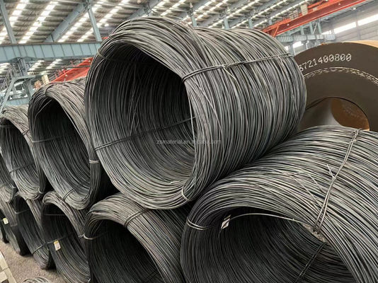 ASTM-Standard Q195 MS Niedrigkohlenstoffstahldrahtstange für die Nagelherstellung 5,5 mm 6,5 mm 8 mm Draht Q195/Q235/SAE1006-1008