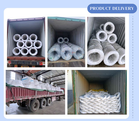 Längen BWG18 Hot Dip Galvanized Stahl Eisendraht 25 kg pro Rolle mit Decoiling Service in hoher Nachfrage