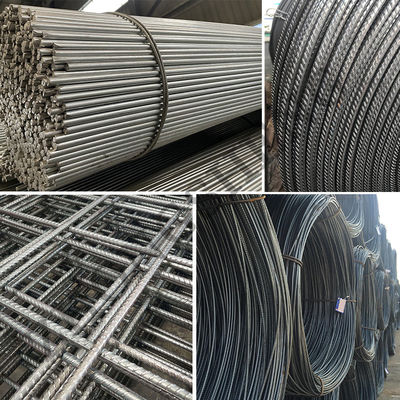 Stahlstahl ASTM A615 Klasse 60 Ss400 S355 Hrb335 Hrb400 Hrb500 Warmgewalzte Stahlstahlstangen für den Bau von Gebäuden
