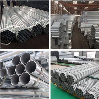 6 Meter Länge ASTM A53 Galvanisiertes Stahlrohr ISO9001 Zertifiziert 0,8-12,75 mm Dicke
