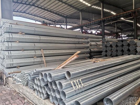 Rundschnittform ASTM A106 Sch 40 ERW GI Verzinktes Stahlrohr mit ±1% Toleranz