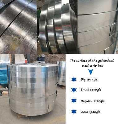 Skin Pass Ja 180mm galvanisierte Stahlstreifenkohle mit Z121-Z180 Beschichtung und 65mn