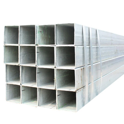 50 x 50 Quadratgalvanisierte Stahlrohrröhren 100 x 100 x 4 mm ASTM BS GI Rechnungsstellung nach tatsächlichem Gewicht