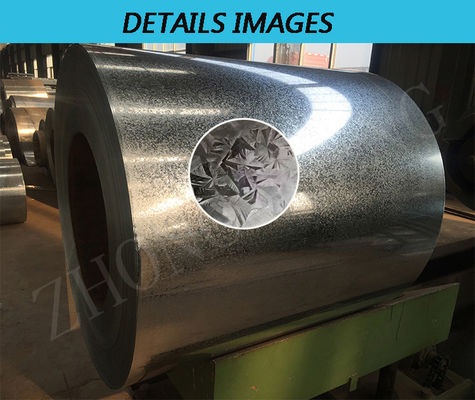 Spulengewicht 3-8 Tonnen Härte Mittlere Härte 22 Gauge Große Blüte CGCC Heißgetippt galvanisierte Stahlspulen
